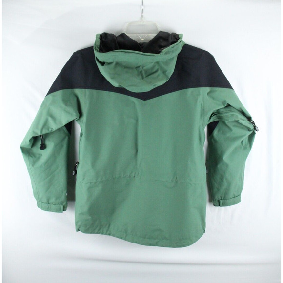 EMS Eastern Mountain Sports Jacket Womens XS Green Hoodie Rain Vented - Picture 7 of 10